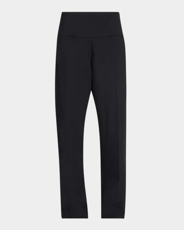 Low-Waist Straight-Leg Pants